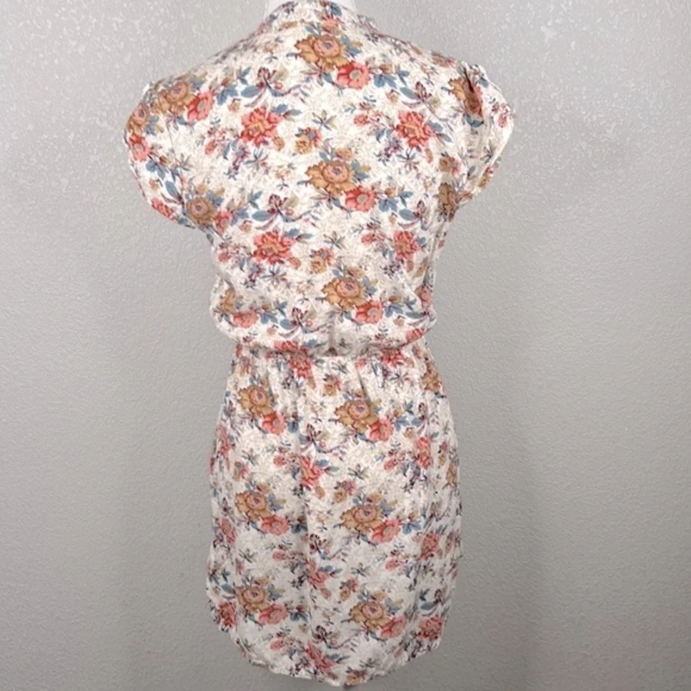 Forever‎ 21 Floral V-Neck Summer Midi Dress Size Small